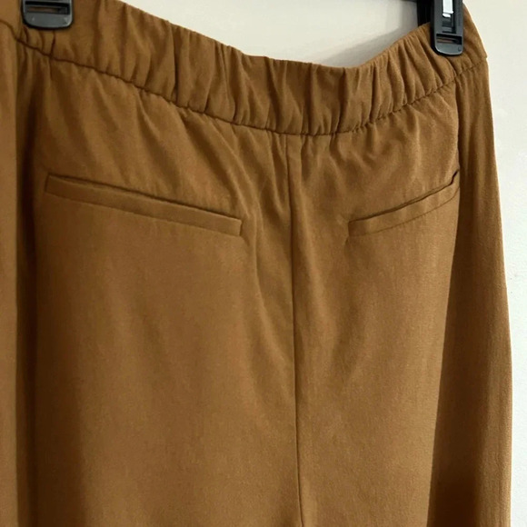 BODEN Brown Khaki Viscose Joggers - Picture 4 of 7